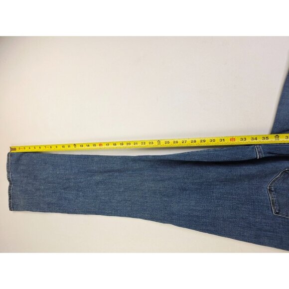 Levis 33X34 Size 16L Womens Classic Bootcut Blue Denim 5 Pocket Logo Tag Jeans - Picture 9 of 14